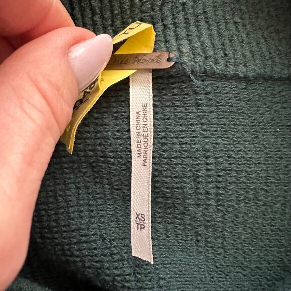 Free People Ottoman Slouchy Tunic Gothic Dark Turquoise - Picture 9 of 10